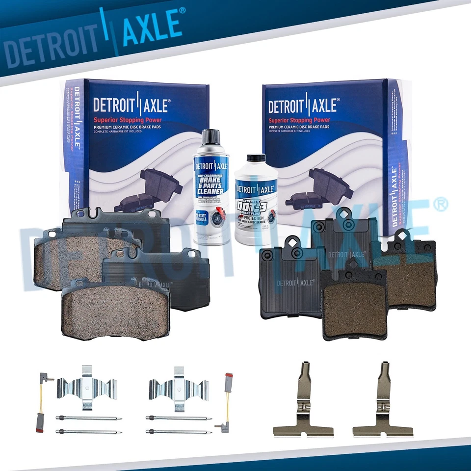 Front and Rear Ceramic Brake Pads for Mercedes-Benz C230 C320 C350 SLK350 RWD - Image 1 of 4