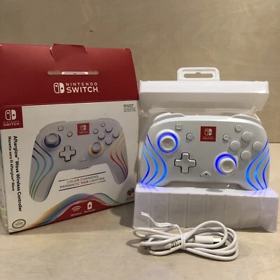 PDP Afterglow Wave RGB Wireless Controller for Nintendo Switch / OLED - White - Image 1 of 4