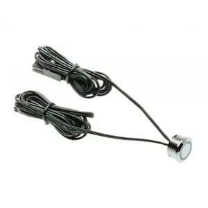 Interruptor LED empotrado con atenuador 12V cromado para agujero de 18mm - Imagen 1 de 3