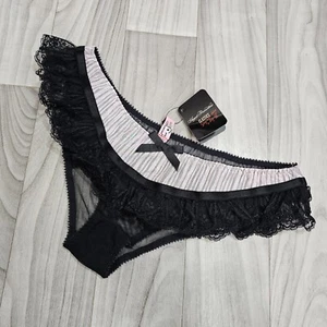 NWT Agent Provocateur Fifi Black and Pink Panty Brief Size 3 - Picture 1 of 4