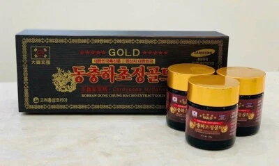 Extracto Coreano Cordyceps Militaris Oro 360g (120g x 3 ea) Ganoderma Lucidum Foto 1 de 4