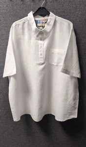 W&B Linen Blend Short Sleeve Shirt UK 2XL LN057 BB 06 - Picture 1 of 5