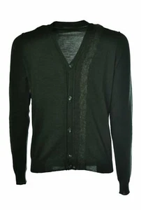 Daniele Alessandrini Cardigan with contrast profiles FM90503505-FM90503505-33gre - Picture 1 of 2