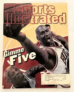 Michael Jordan Gimme Five Championship Sports Illustrated magazine June 9, 1997 - Imagen 1 de 18