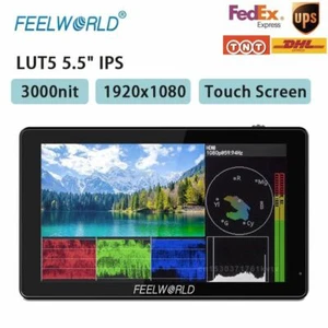 Feelworld LUT5 5.5" Monitor Ultra High Bright 3000nit Touch Screen 4K HDMI DSLR - Picture 1 of 6