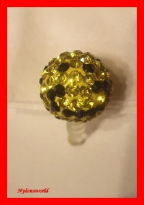 Edler Strass Handy Staubschutz Stöpsel Straß SMILEY NEU   (c866) - Bild 1 von 1