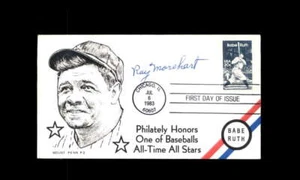 Ray Morehart JSA Signed FDC 1983 First Day Cover Cache Babe Ruth Autograph - Picture 1 of 3