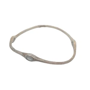 925 Solid Silver Twist Blue Chalcedony Bangle Bracelet RRP£88 (CHALBANG-S) BOXED - Picture 1 of 5