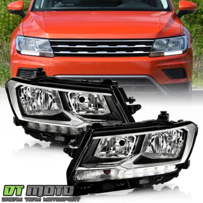 Halógeno de fábrica para Volkswagen Tiguan 2018-2021 con faros LED DRL izquierda+derecha Foto 1 de 4
