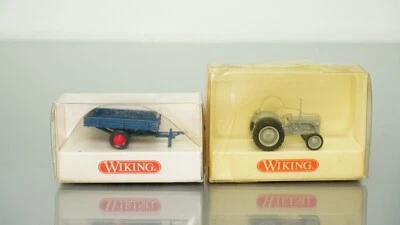 Lot of 2 Wiking Ferguson TE Tractor & trailer 1:87 HO scale - Image 1 of 2
