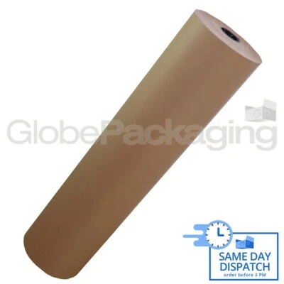 750mm x 25M Strong Brown Kraft Wrapping Paper 88gsm - Image 1 of 4