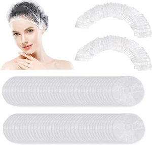 150 PCS Upgrade Disposable Shower Caps Thickening Waterproof Hair Bath Caps - Picture 1 of 7