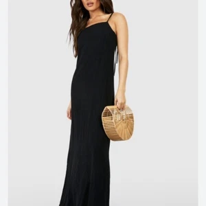 INC International Concepts Black 100%Linen Midi Dress Sz 4 Criss Cross Back Zip - Picture 1 of 12