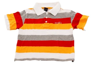 Fubu Collection Little Boy's Size 4 Multi Color Stripe Short Sleeve Polo Shirt - Picture 1 of 2