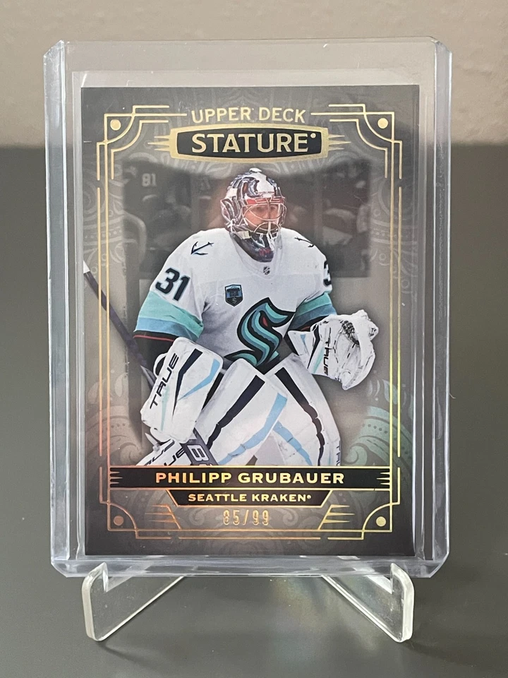 2022-23 UD Stature Philipp Grubauer Photo Variant #85 /99 Seattle Kraken - Image 1 of 2