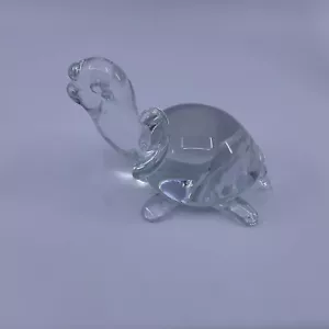 Vintage V Nason Co Murano Italien Glasschildkröte Briefbeschwerer klare Farbe 4 1/2"" - Bild 1 von 6