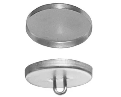 CS Osborne Soft Shell Button & Wire Eye Back-Style #44, Size 22: 9/16" dia 5 GR - Image 1 of 2