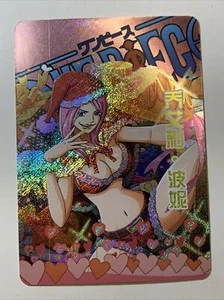 Jewelry Bonney Xmas One Piece Sexy ACG Goddess Waifu Card Girl Holo Doujin Anime - Picture 1 of 8