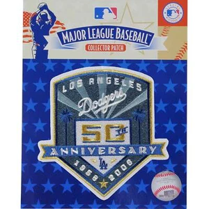 2008 Los Angeles Dodgers 50TH Team Anniversary Season Jersey Sleeve MLB Patch - Picture 1 of 2