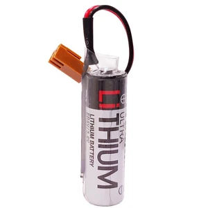 ER6V/ 3.6V PLC Battery 2400mAh for Mitsubishi M64 System with Brown Plug - Picture 1 of 7