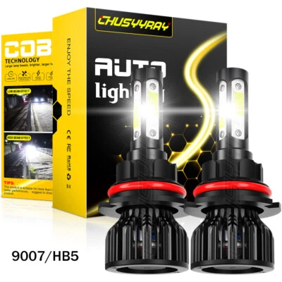 Lâmpadas de farol de LED branco brilhante Hi/Lo 4 lados para Pontiac Grand Prix 1997-2003 - Imagem 1 de 4