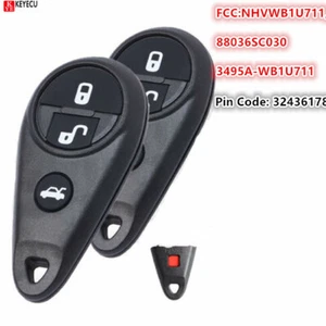 2*for Subaru Forester Impreza Outback 1999-2009 Remote Key Fob NHVWB1U711-Mexico - Foto 1 di 2
