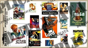 Diorama/Model Accessory - 1/35 German Ad Posters, Various Sizes #2 - WW2 - Picture 1 of 3