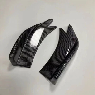 Fin Canard Splitter Diffuser Spoiler Lip Anti-crash Wrap Angle For Car Bumper - Image 1 of 4