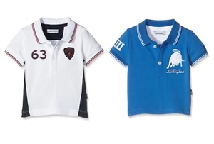 Boys 2 Pack Polo Shirt Children's Tops by Automobili Lamborghini - 6 Months - Picture 1 of 3