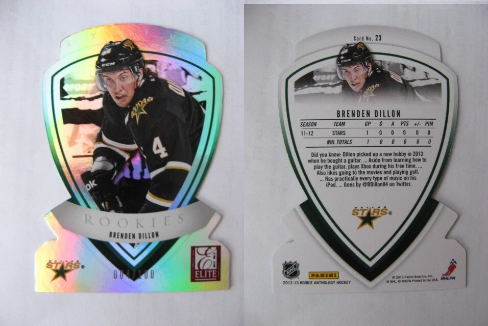 2012-13 Panini Rookie Anthology Status Die-Cut RC #23 Brenden Dillon 4/100 (4/4) Foto 1 de 1
