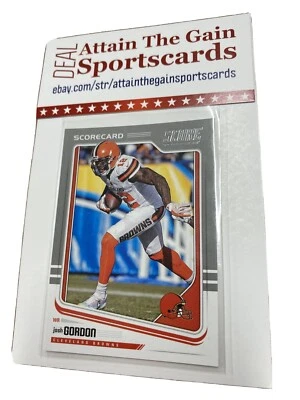 2018 Panini Score Football Gray Scorecard Josh Gordon - Image 1 of 3