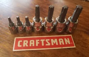 CRAFTSMAN HAND TOOLS 7pc 1/4 3/8 dr Torx / Star bit ratchet wrench socket set - Picture 1 of 1