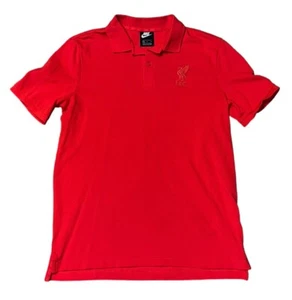 Nike LFC Liverpool Football Club Men's Medium Red Short Sleeve Polo - Picture 1 of 2