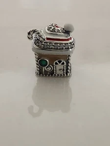 AUTHENTIC PANDORA FESTIVE GINGERBREAD HOUSE CHARM #792363C01 - Picture 1 of 5