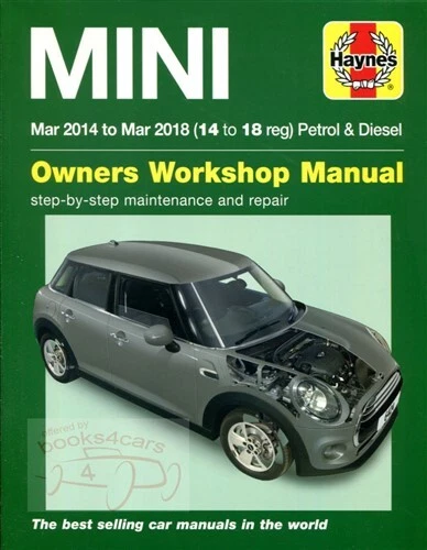 MINI COOPER MANUAL SERVICE REPAIR SHOP HAYNES BOOK 2014 2018 2016 2017 2015 - Image 1 of 1