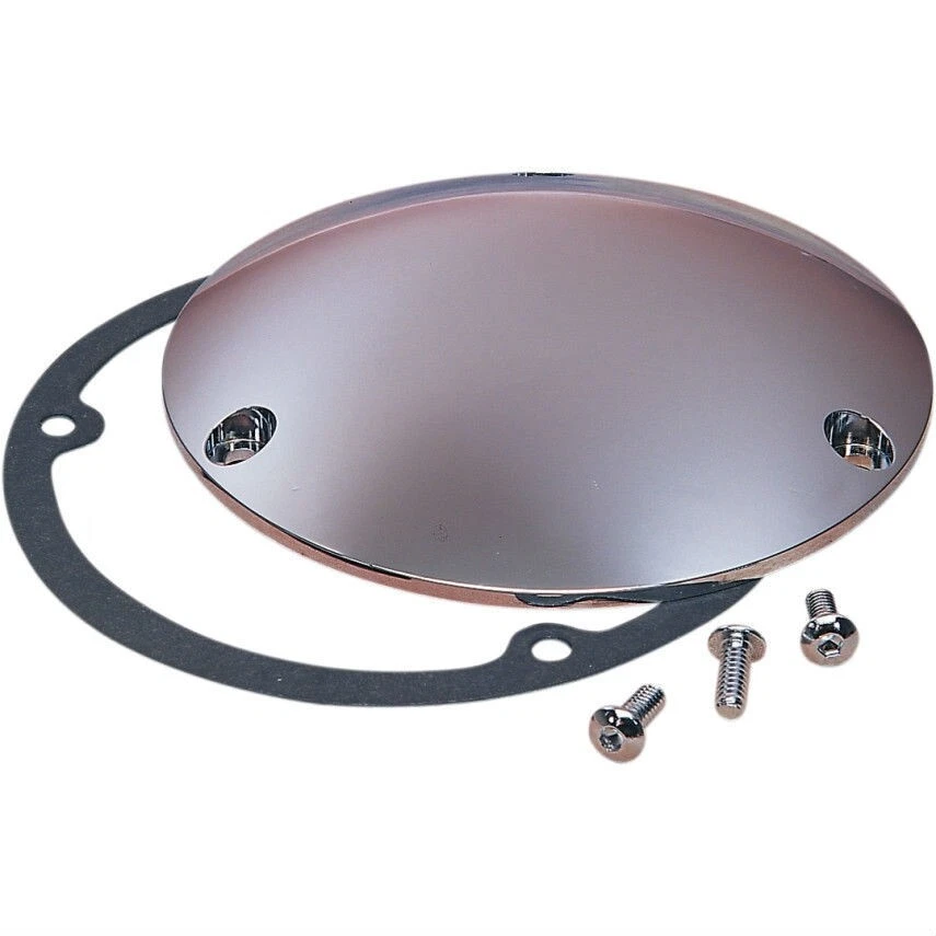 Cubierta Derby Drag Specialties cromada de 3 orificios con cúpula fundida a presión Harley Big Twin 70-98 Foto 1 de 1