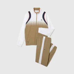 Conjunto completo de chándal Lacoste para niños Daniil Medvedev beige blanco talla 12 16 - Imagen 1 de 6