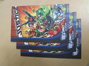 DC WB Comic Book Backing Boards Justice League New 52 Big Bang Theory 3x Pieces - Picture 1 of 2