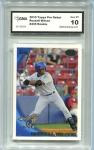  2010 Russell Wilson Topps Pro Debut Seahawks QB Baseball Rookie Gem Mint 10  - Picture 1 of 1