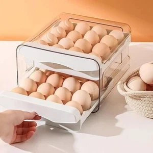 Egg Container for Refrigerator Egg Tray Storage Box Egg Holder Organizer - Picture 1 of 6
