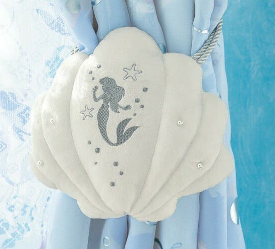 Ariel Curtain Tassel Holder Little Mermaid Shell Disney 2pcs Set White Japan Ebay