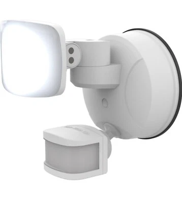 enbrighten, 210-Degree LED Wi-Fi Smart Security Motion Flood w/ Timer | White - Image 1 of 4