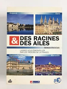 Coffret 4 DVD Des Racines & et Des Ailes : Avignon Caen Fontainebleau Marseille - Picture 1 of 2