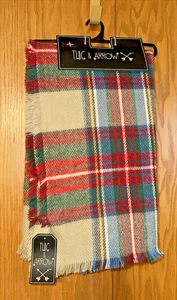 TWIG & ARROW ~ SCIARPA COPERTA QUADRATA A QUADRI NUOVA con ETICHETTE $20 vendita al dettaglio - Foto 1 di 14