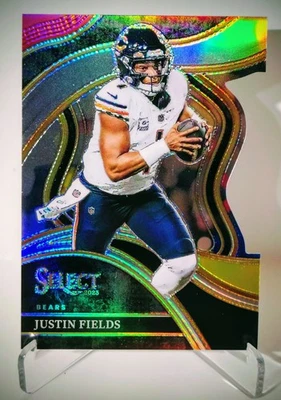2023 Panini Select Justin Fields #249 Club Level Red Yellow Die Cut - Image 1 of 2