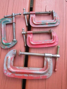 4 VINTAGE JUDD STEEL  C-CLAMPS - Picture 1 of 7