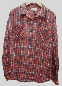 Ralph Lauren Denim & Supply Flanell Top Damen L orange kariert Americana Preppy - Bild 1 von 6