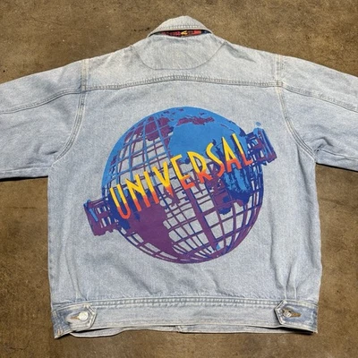 Vintage 1993 Universal Studios Florida Made In USA Denim Jacket L - Image 1 of 4