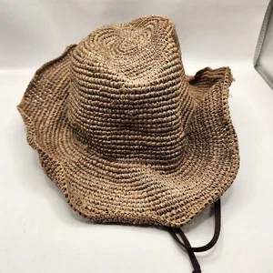 Wallaroo Hat Company Catalina Cowboy One Size Packable Brown 100% Raffia - Picture 1 of 11