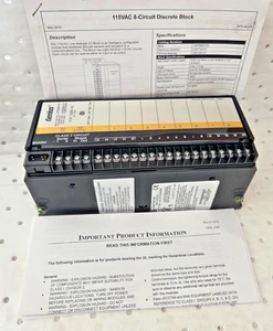 GE Genius Series Input Block 115VAC 8 Circuit P/N IC660BBD101U1 Made in USA - Picture 1 of 8